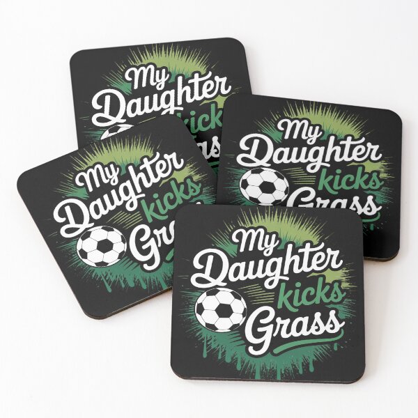 Item preview, Soccer Dad Mom Gift My Daughter Kicks Grass designed and sold by LindseyKris.