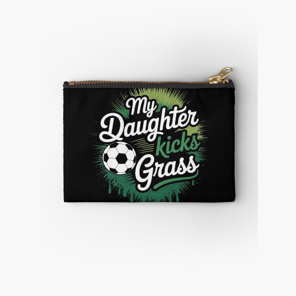 Item preview, Soccer Dad Mom Gift My Daughter Kicks Grass designed and sold by LindseyKris.