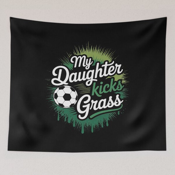 Item preview, Soccer Dad Mom Gift My Daughter Kicks Grass designed and sold by LindseyKris.