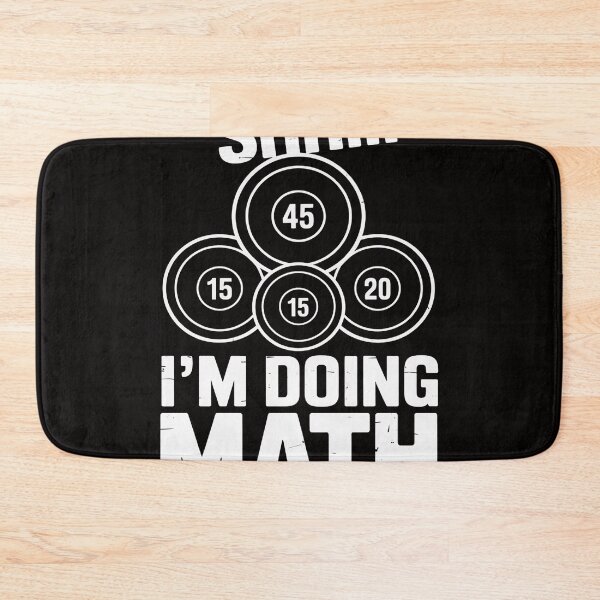 Item preview, Shhh I'm Doing Math Weight Lifting Workout Training designed and sold by HudsonErik.