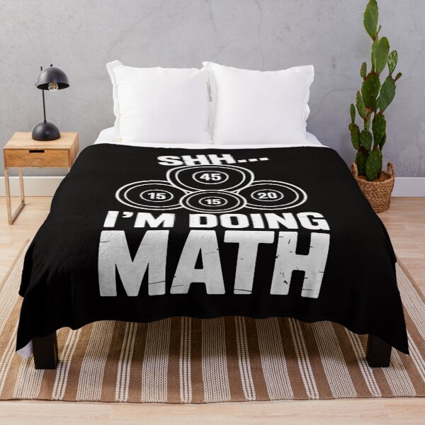 Item preview, Shhh I'm Doing Math Weight Lifting Workout Training designed and sold by HudsonErik.