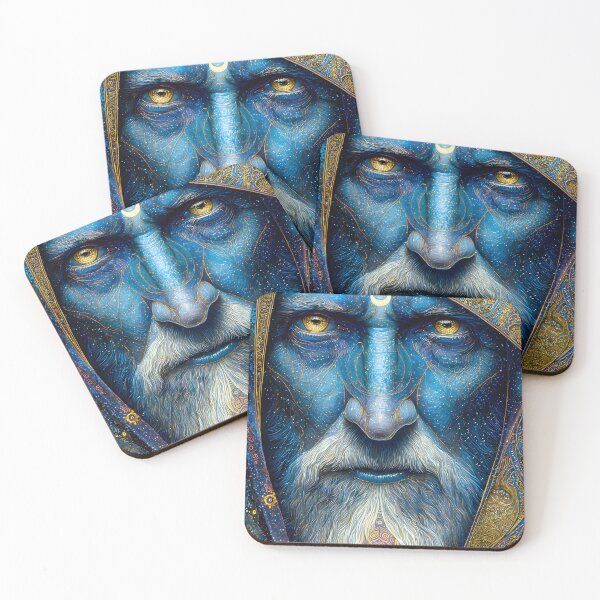 Item preview, Mystical Blue Elder with Cosmic Elements designed and sold by Artessie.