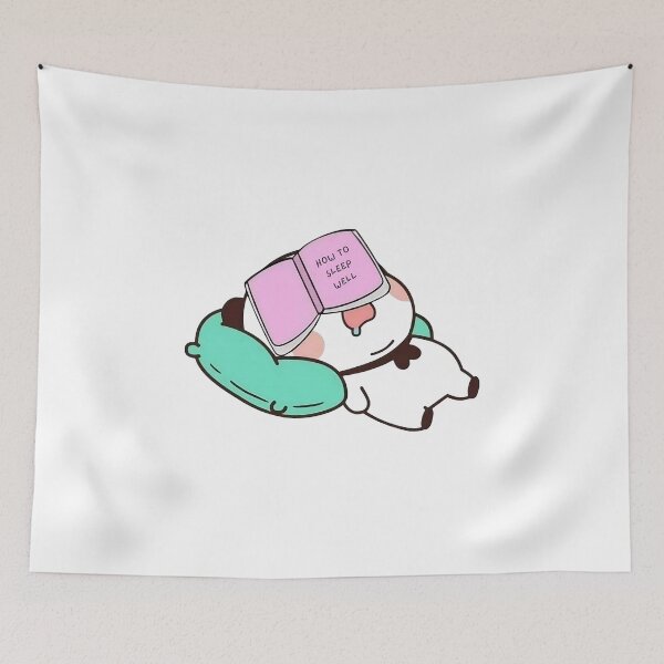 Item preview, Bubu fell asleep while reading  designed and sold by PandaBearShop.
