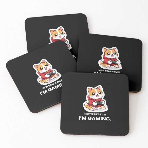 Item preview, New Year’s Eve? I’m Gaming – Funny Cat Gamer Design designed and sold by LucaVibeBrand.