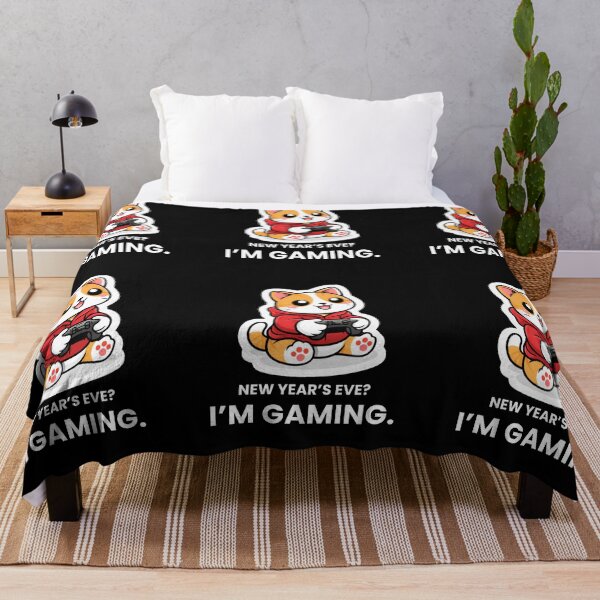Item preview, New Year’s Eve? I’m Gaming – Funny Cat Gamer Design designed and sold by LucaVibeBrand.