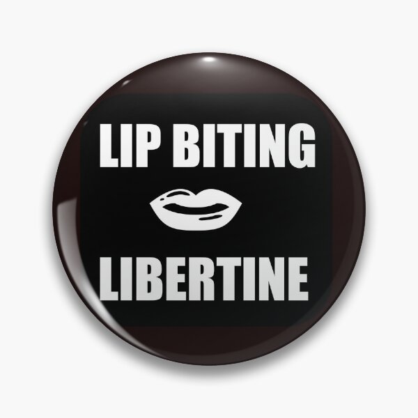 Item preview, Lip Biting Libertine Lifestyle Kinky Merit Badges designed and sold by FestDrip.