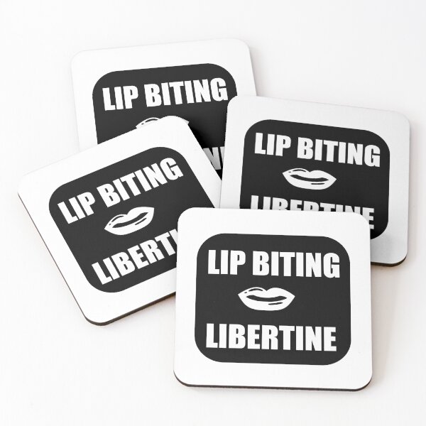Item preview, Lip Biting Libertine Lifestyle Kinky Merit Badges designed and sold by FestDrip.