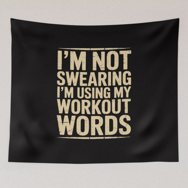 Item preview, Saying I'm Not Swearing I'm Using My Workout Words designed and sold by HermanTricia.