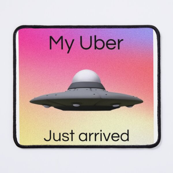 Item preview, My Uber Just Arrived UFO Alien T-Shirt Design designed and sold by GreenGirl-store.