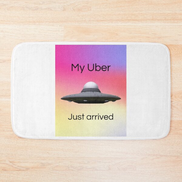 Item preview, My Uber Just Arrived UFO Alien T-Shirt Design designed and sold by GreenGirl-store.