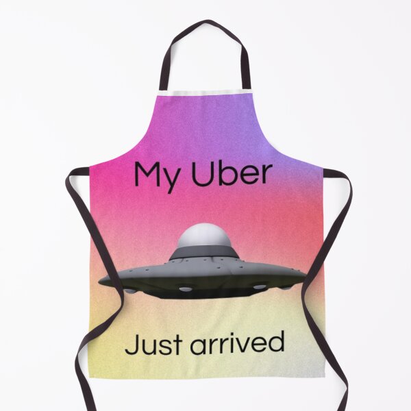 Item preview, My Uber Just Arrived UFO Alien T-Shirt Design designed and sold by GreenGirl-store.