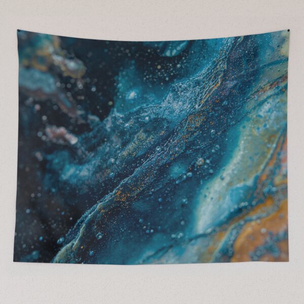 Item preview, Deep Teal Fluid Layers designed and sold by Harmonic_Layers.