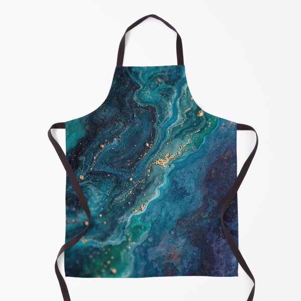 Item preview, Teal Currents with Gold Accents designed and sold by Harmonic_Layers.