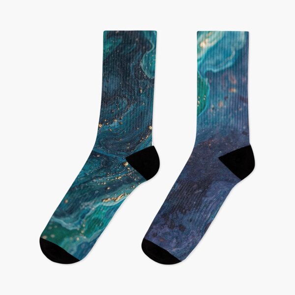 Item preview, Teal Currents with Gold Accents designed and sold by Harmonic_Layers.