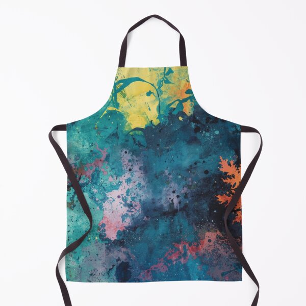 Item preview, Teal Wash with Warm Splashes designed and sold by Harmonic_Layers.