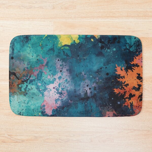 Item preview, Teal Wash with Warm Splashes designed and sold by Harmonic_Layers.