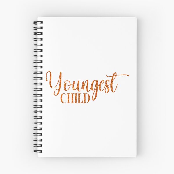 Item preview, YOUNGEST CHILD - orange glitter font designed and sold by "Nice" Guy Recovery Co..