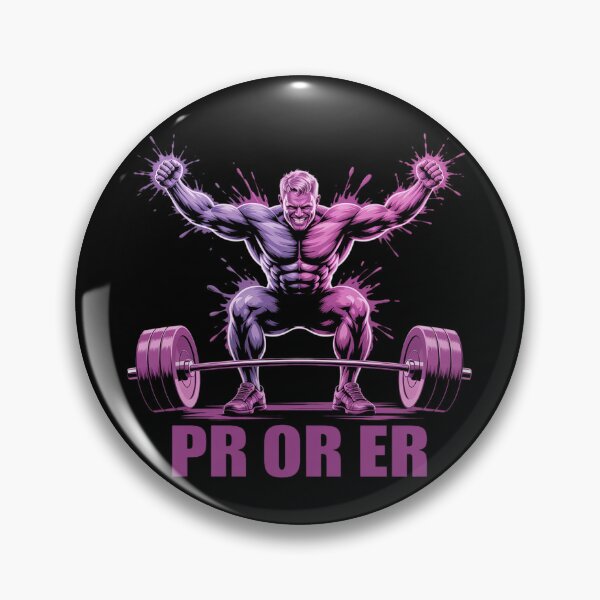 Item preview, PR Or Er Weightlifting Bodybuilding Fitness Gym workout designed and sold by traceydowns.