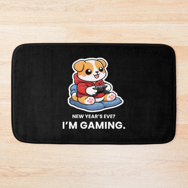 Item preview, New Year’s Eve? I’m Gaming – Funny Dog Gamer Design designed and sold by LucaVibeBrand.