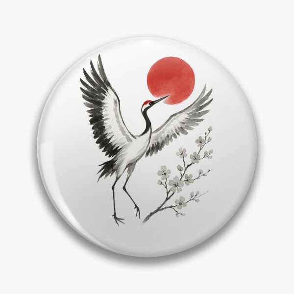 Item preview, Sumi-e Style Crane designed and sold by Boski30.
