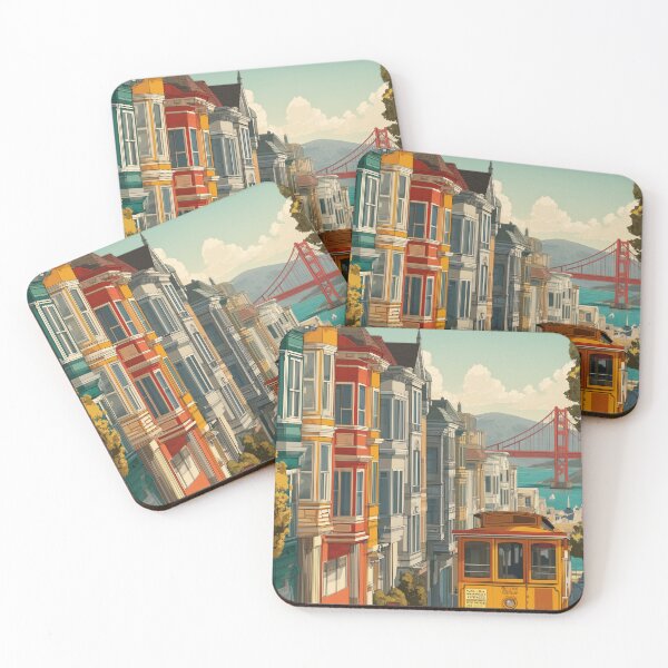 Item preview, San Francisco Vintage City Vista designed and sold by SkylineVistas Designs.