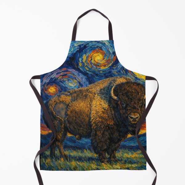 Item preview, American Bison in starry night designed and sold by Starry Night Creative Art.
