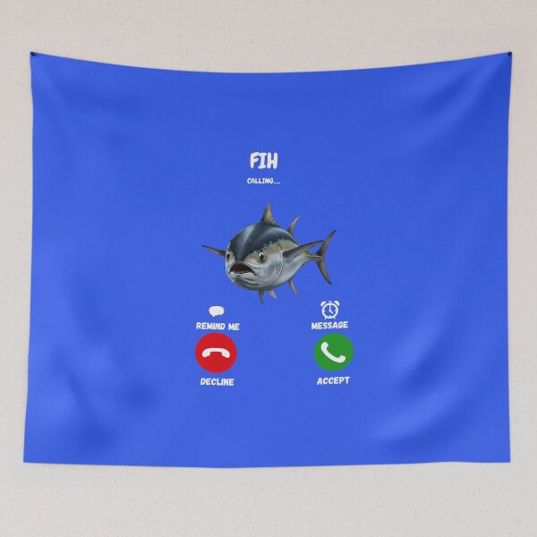 Item preview, Incoming Call: Tuna - Funny Fish Meme Phone Screen Art designed and sold by Latikshop.