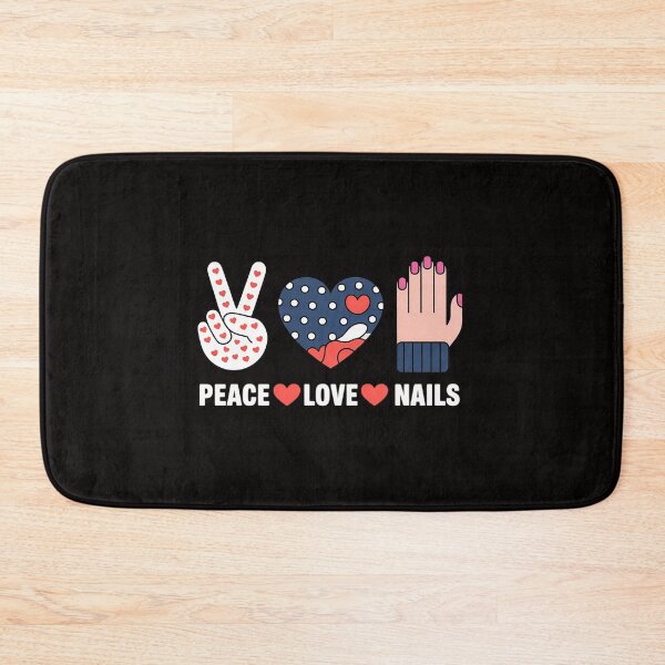 Item preview, peace love nails gift women girls, Tech Nail Lady Manicurist designed and sold by BotboutiquePre.