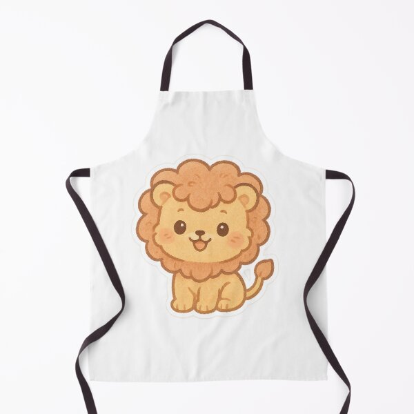 Artikelvorschau, Cozy Cheerful Lion cub Sticker entworfen und verkauft von StickMint.