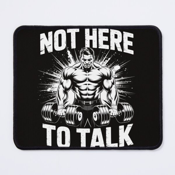 Item preview, Not Here to Talk Gorilla Gym Workout Fitness Weight Lifting designed and sold by silladive.