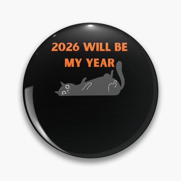 Item preview, 2026 Will Be My Year Funny Cat Illustration designed and sold by StaticMood.