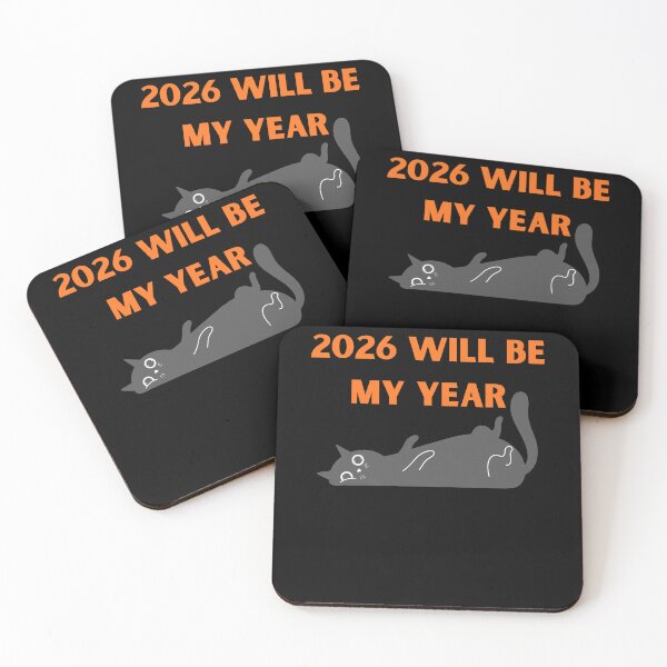 Item preview, 2026 Will Be My Year Funny Cat Illustration designed and sold by StaticMood.