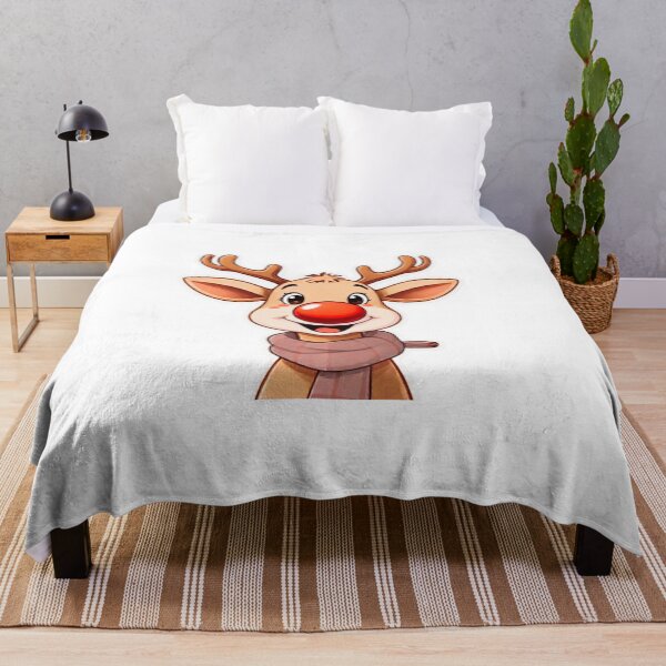 Item preview, Reindeer with red nose designed and sold by DesignLabStore.