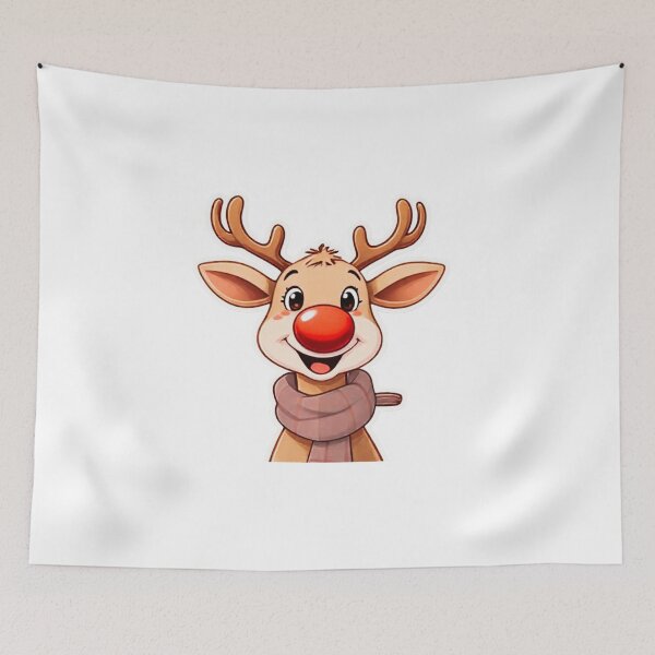 Item preview, Reindeer with red nose designed and sold by DesignLabStore.