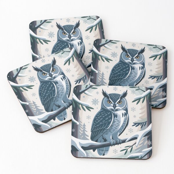 Item preview, Winter Owl – Serene Woodland Animal Illustration designed and sold by SoftStyleStudio ⭐⭐⭐.