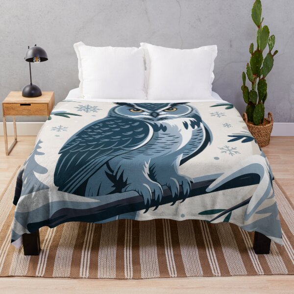 Item preview, Winter Owl – Serene Woodland Animal Illustration designed and sold by SoftStyleStudio ⭐⭐⭐.