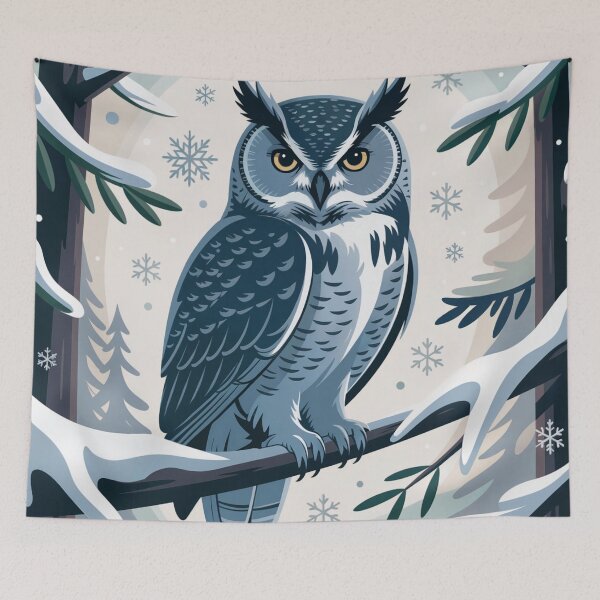 Item preview, Winter Owl – Serene Woodland Animal Illustration designed and sold by SoftStyleStudio ⭐⭐⭐.