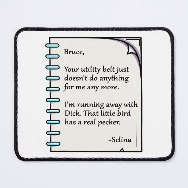 Item preview, Bruce Wayne and Selina Kyle Break Up designed and sold by TeeZenDesigns.