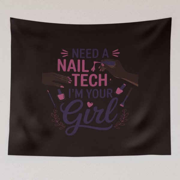 Item preview, Nail Tech Quote Work Uniform Nail Polish designed and sold by hettingerchaim.