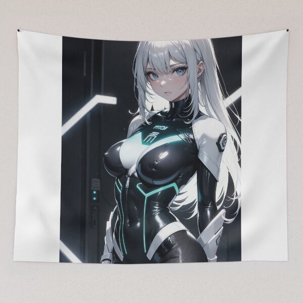 Item preview, space station anime waifu designed and sold by waifu-archive.
