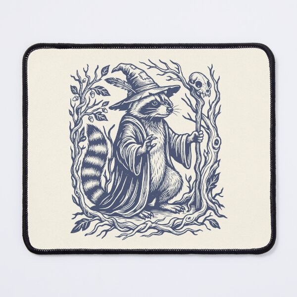 Item preview, Raccoon Wizard Forestcore Vintage Mystical Animal designed and sold by Y-Vibes.