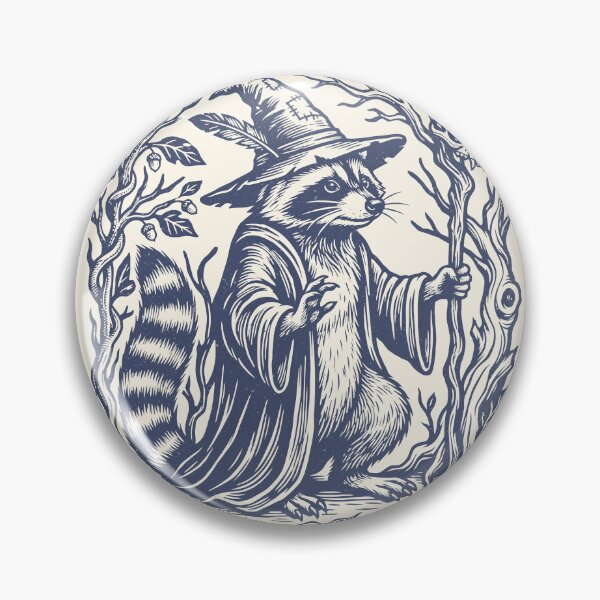 Item preview, Raccoon Wizard Forestcore Vintage Mystical Animal   designed and sold by Y-Vibes.