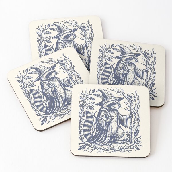 Item preview, Raccoon Wizard Forestcore Vintage Mystical Animal   designed and sold by Y-Vibes.