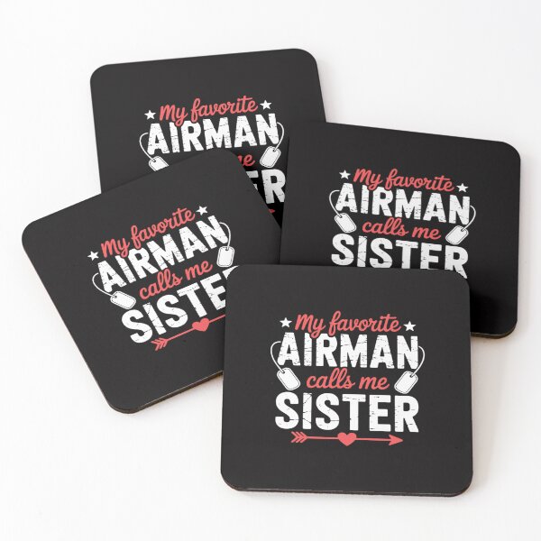 Item preview, My Favorite Airman Calls Me Sister Air Force Soldier Sister designed and sold by demarioTTS.