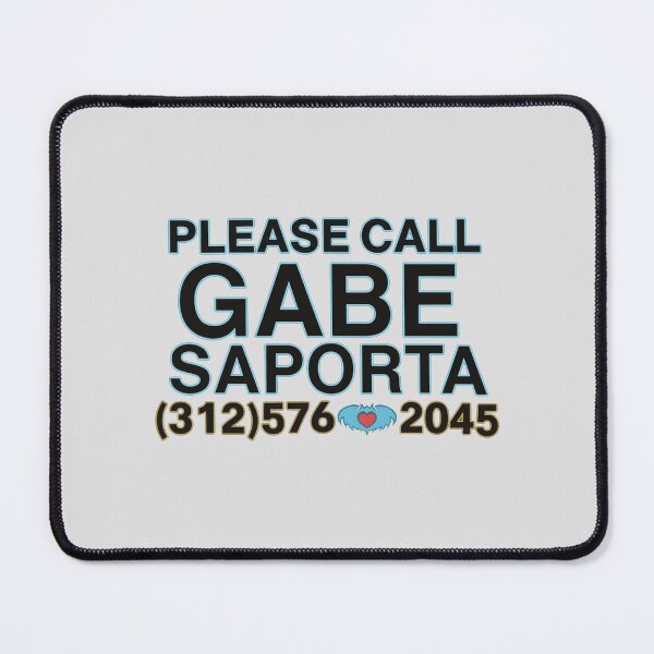 Item preview, Please Call Gabe Saporta Typography T-Shirt – Minimal Streetwear Design designed and sold by ANOMIC ⭐⭐⭐⭐⭐.