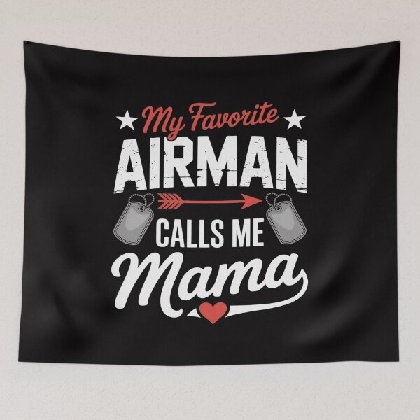 Item preview, My Favorite Airman Calls Me Mama Air Force Soldier Mom designed and sold by demarioTTS.
