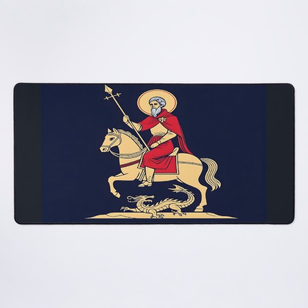Item preview, Saint George and the Dragon – Christian Icon Style designed and sold by DeusInk.