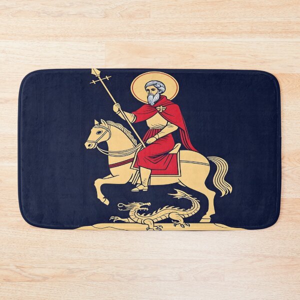 Item preview, Saint George and the Dragon – Christian Icon Style designed and sold by DeusInk.