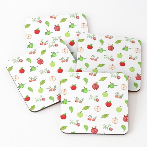 Item preview, Apple Fruits & Leaves Seamless Pattern designed and sold by RanoStore.