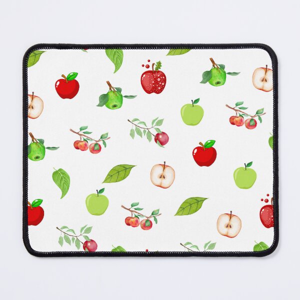 Item preview, Apple Fruits & Leaves Seamless Pattern designed and sold by RanoStore.